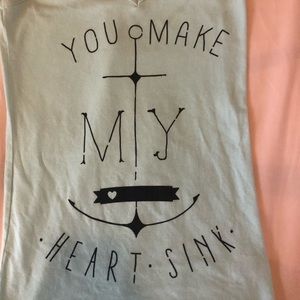 New without tags you make my heart sink tank